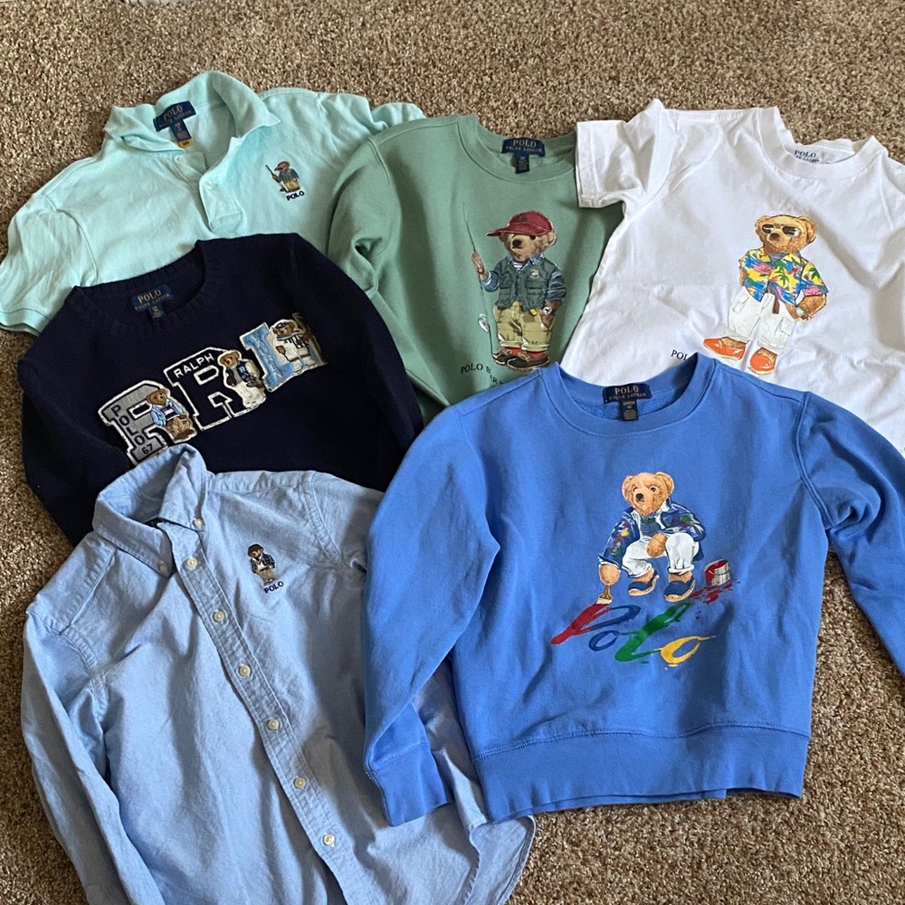 Polo by Ralph Lauren Kids Bear Graphic Sweatshirt - Blue
